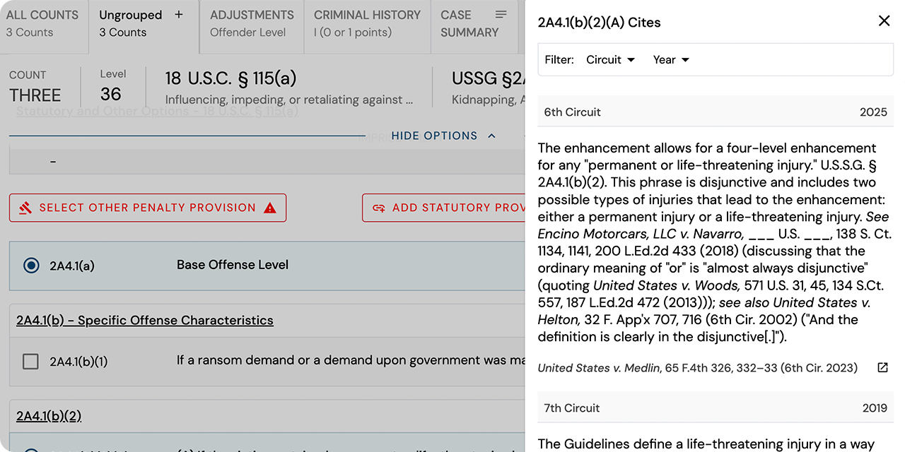 List of case cites
